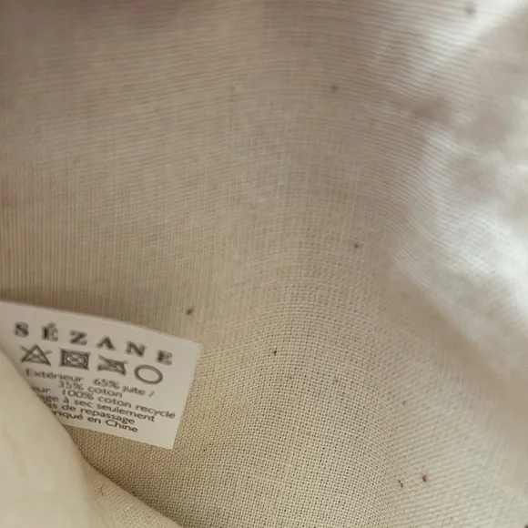 Sezane Cotton blend Wallet. Beige - Picture 8 of 9